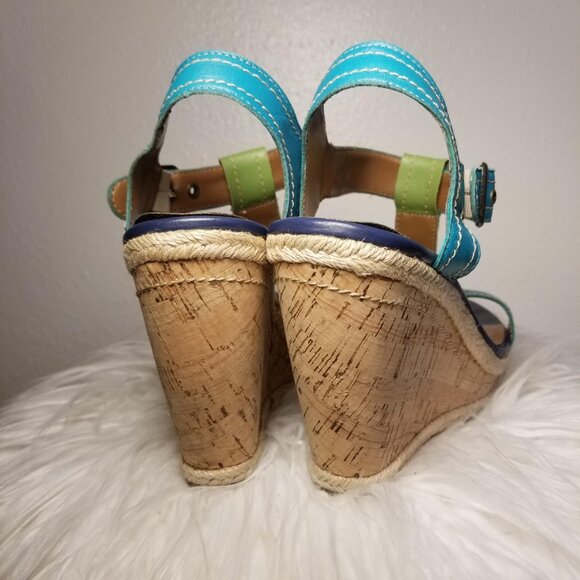 Hush Puppies Color Block Wedge Espadrilles in Size 8.5. - Picture 5 of 11